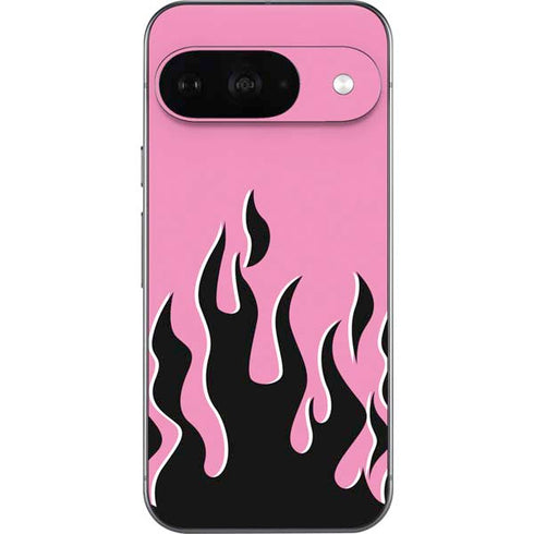 Pink Flames Google Pixel 9 Skin